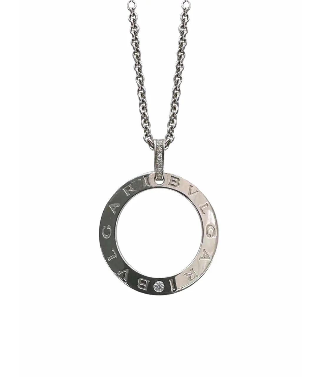 BVLGARI Серебряное колье из белого золота, фото 1