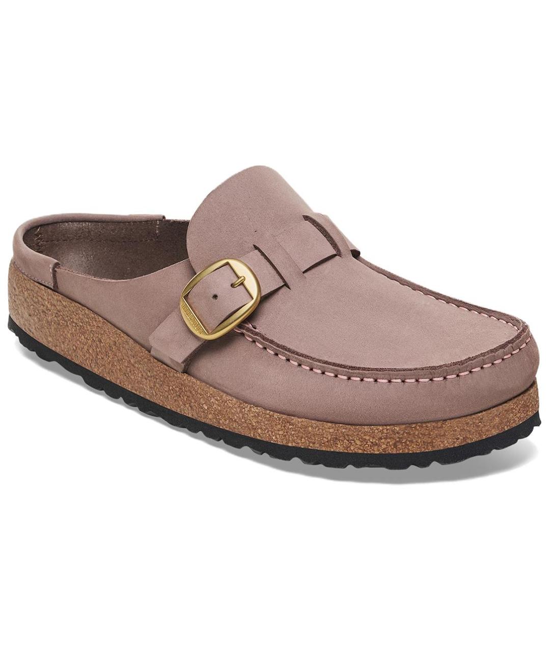 BIRKENSTOCK Фиолетовые кожаные мюли, фото 2