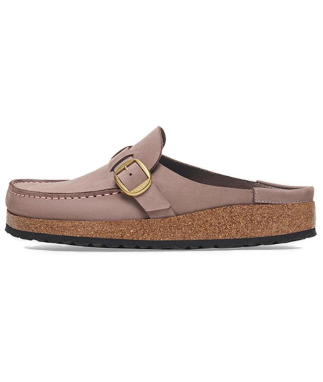 BIRKENSTOCK Фиолетовые кожаные мюли, фото 4