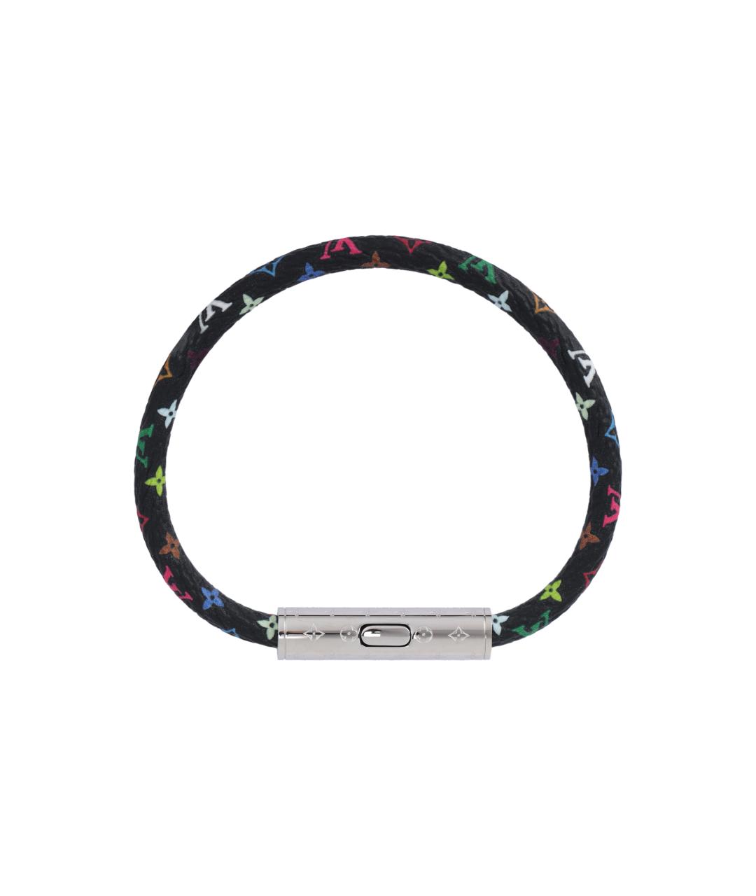 LOUIS VUITTON Черный металлический браслет, фото 2