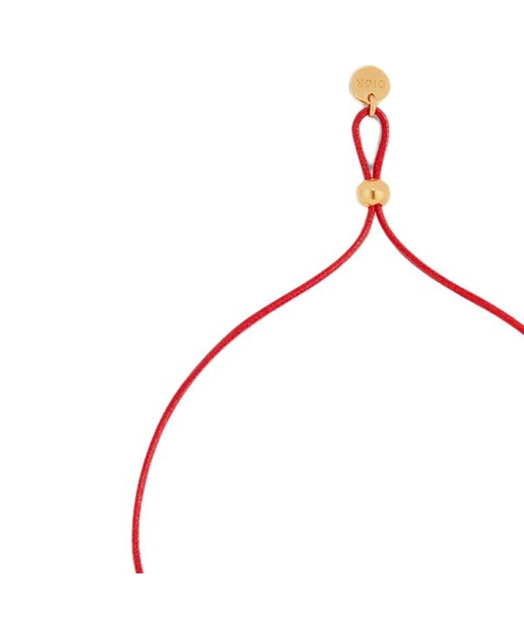 CHRISTIAN DIOR Красный металлический браслет, фото 2