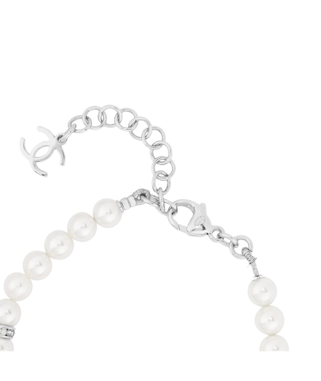 CHANEL Серебрянный металлический браслет, фото 3