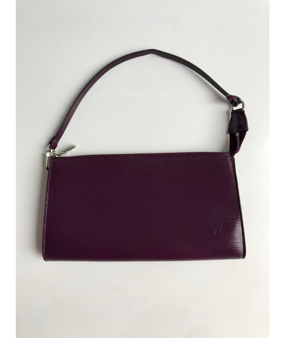 LOUIS VUITTON PRE-OWNED Фиолетовая кожаная сумка тоут, фото 9