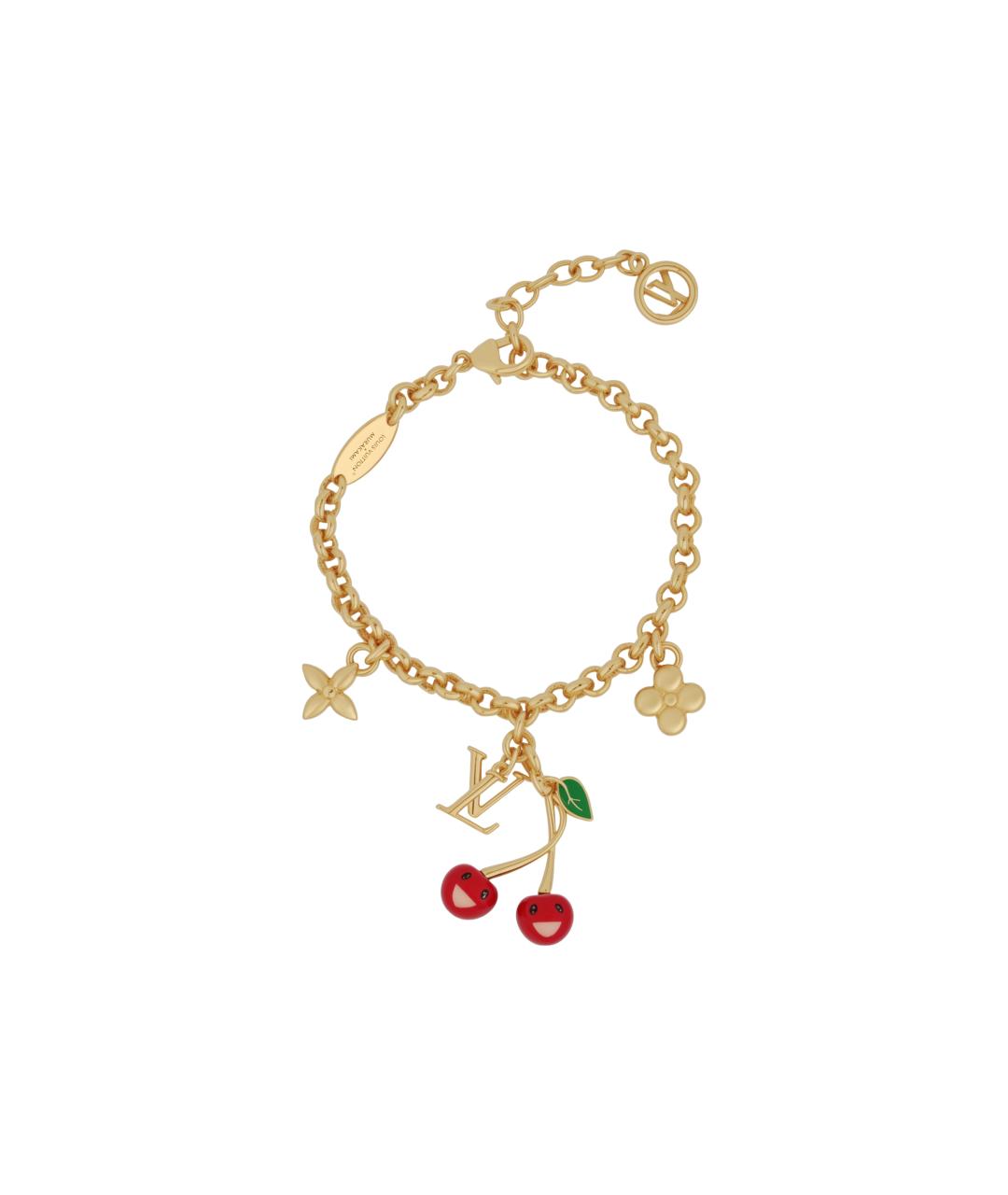 LOUIS VUITTON Золотой металлический браслет, фото 1