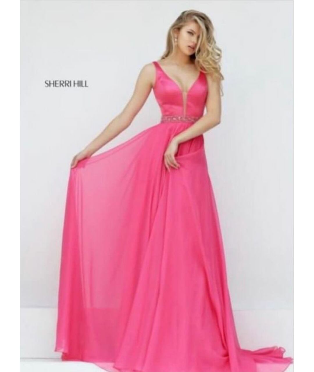 SHERRI HILL Фуксия вечернее платье, фото 3