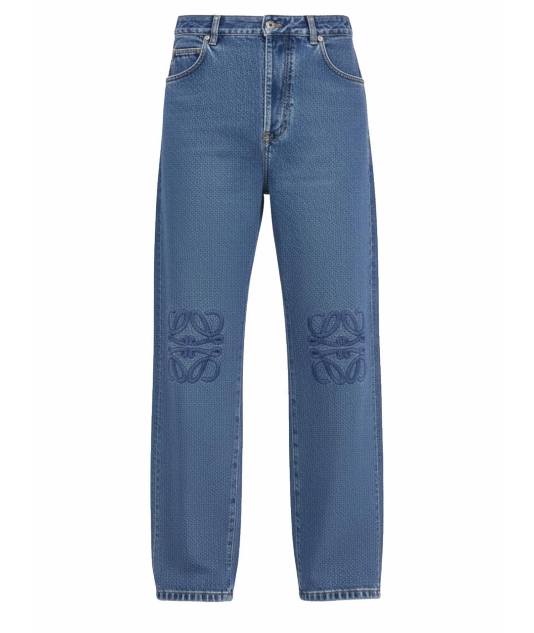 LOEWE Синие прямые джинсы, фото 1