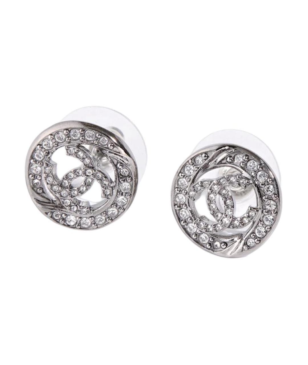 CHANEL Серебряные серьги, фото 1