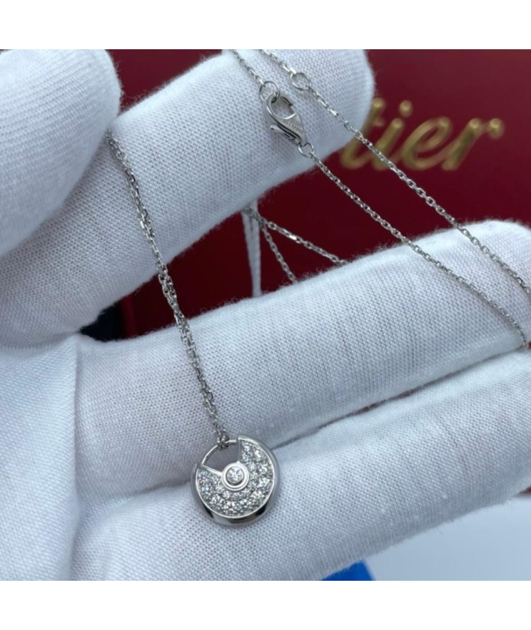 CARTIER Белое колье из белого золота, фото 4