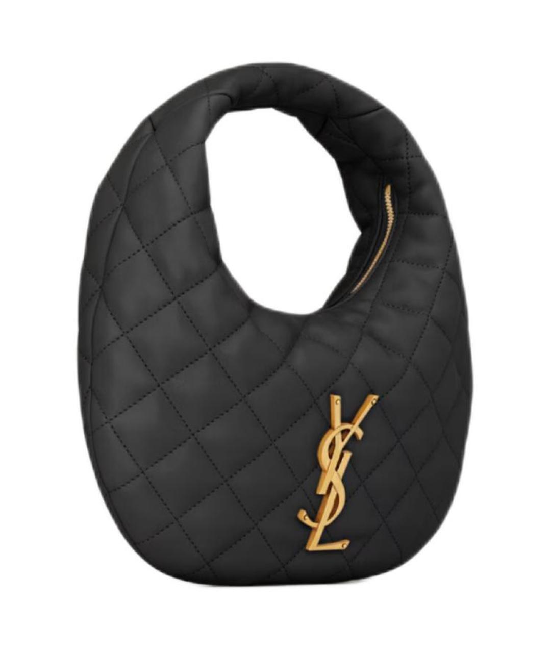 SAINT LAURENT Черная сумка через плечо, фото 2