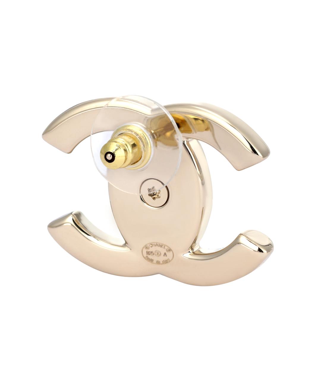 CHANEL Золотые серьги, фото 2