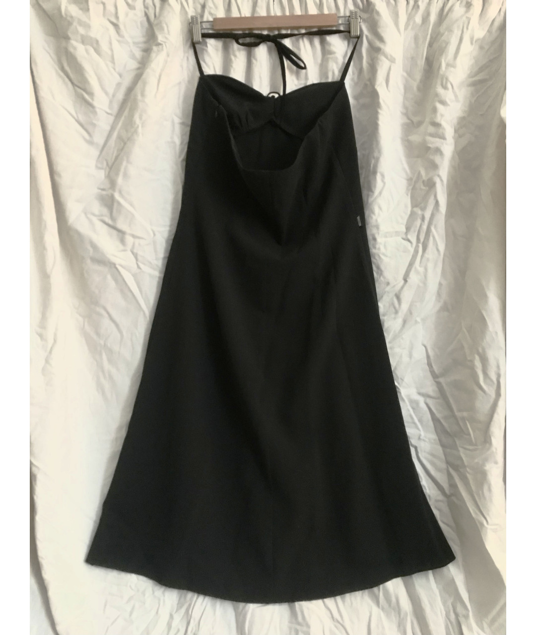 MOSCHINO Черное полиэстеровое повседневное платье, фото 2