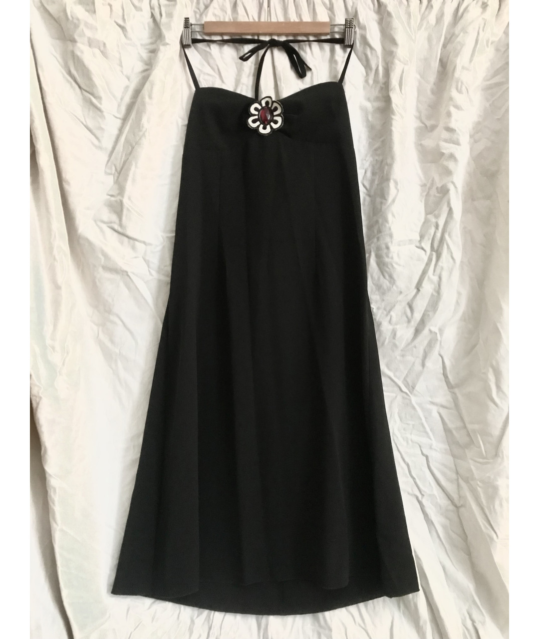 MOSCHINO Черное полиэстеровое повседневное платье, фото 8