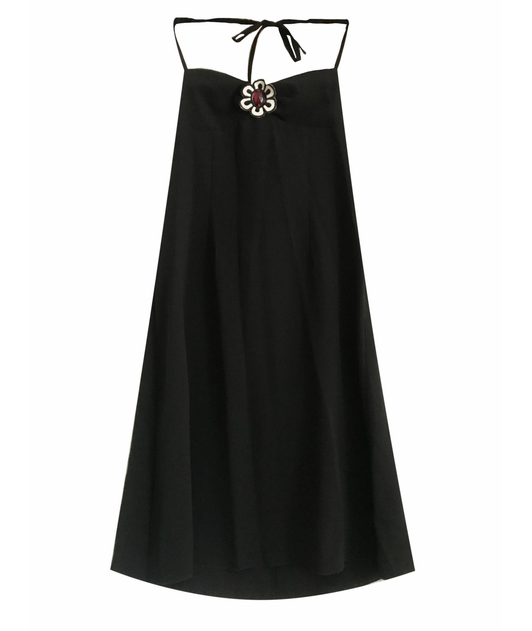 MOSCHINO Черное полиэстеровое повседневное платье, фото 1