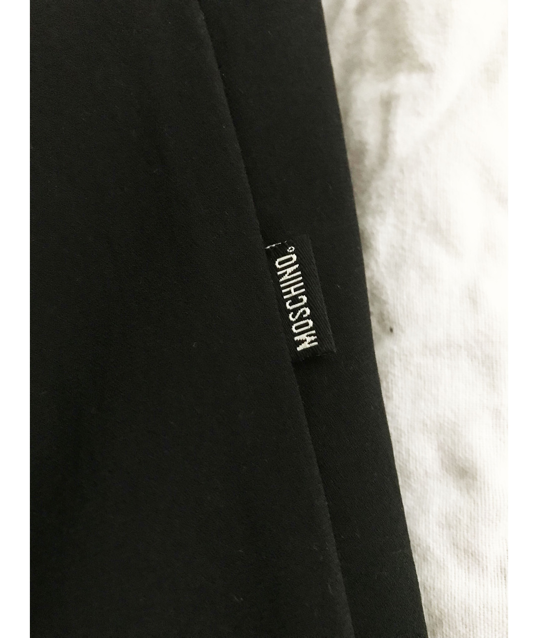 MOSCHINO Черное полиэстеровое повседневное платье, фото 7