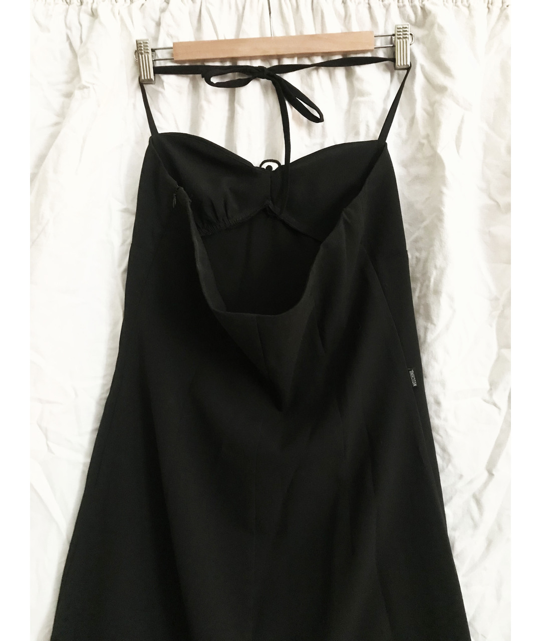 MOSCHINO Черное полиэстеровое повседневное платье, фото 6
