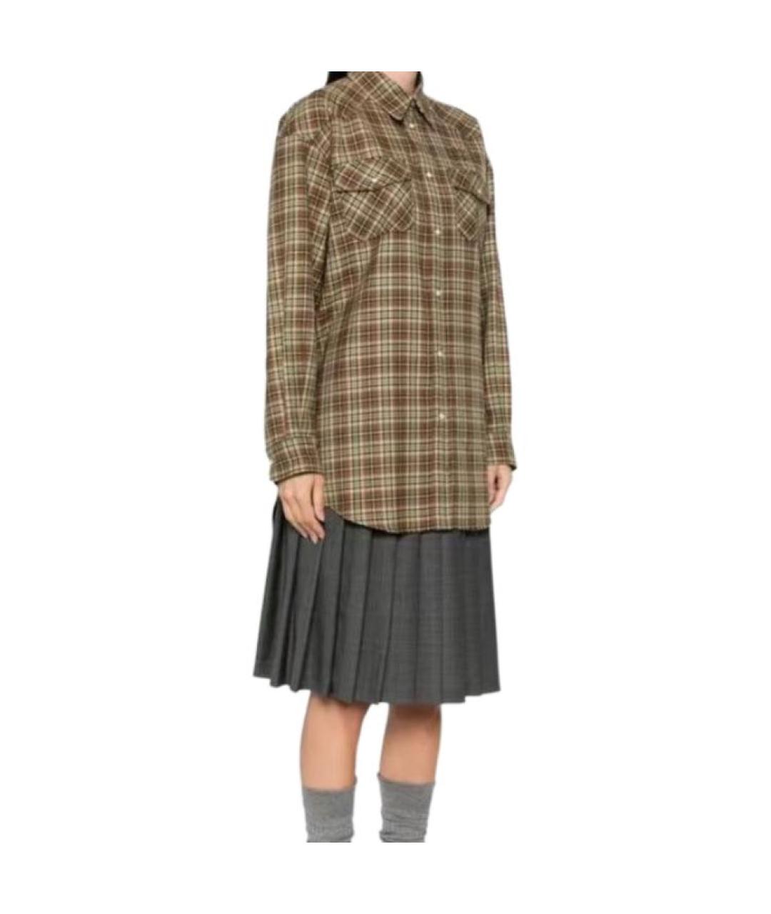 MIU MIU Бежевая рубашка, фото 2