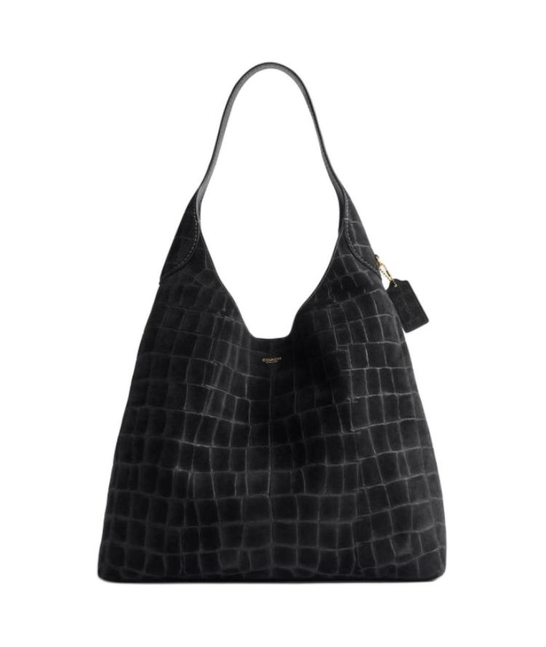 COACH Черная кожаная сумка через плечо, фото 1