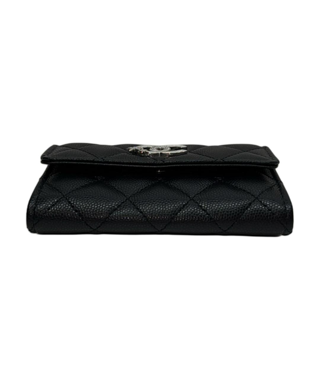 CHANEL Черный кожаный кардхолдер, фото 3