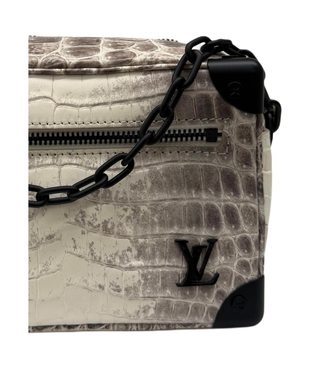 LOUIS VUITTON Белая сумка через плечо из экзотической кожи, фото 4