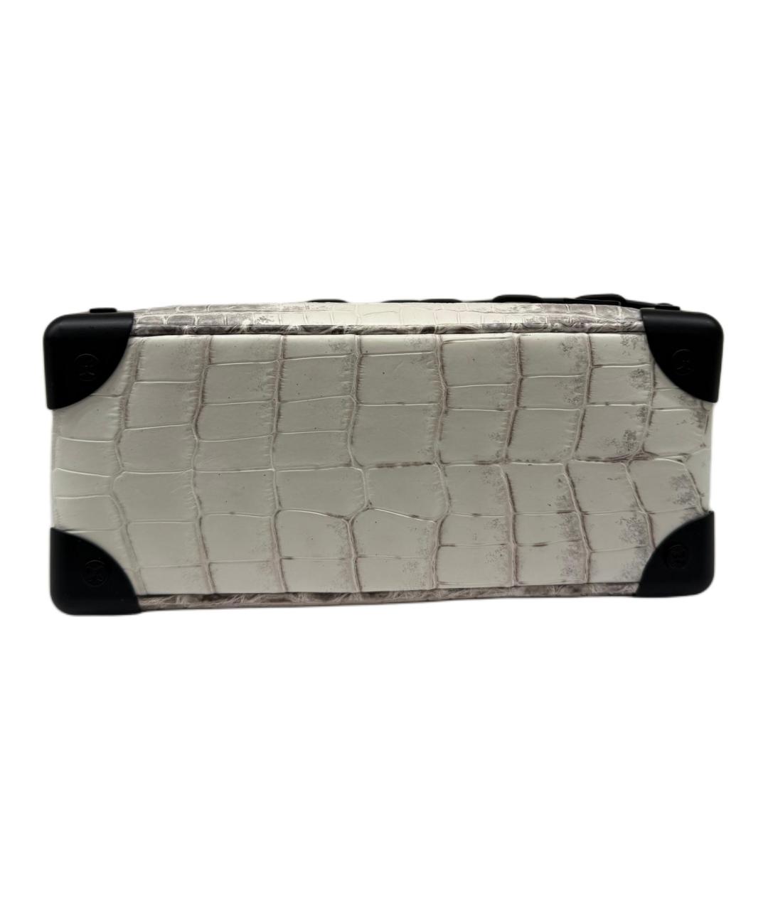 LOUIS VUITTON Белая сумка через плечо из экзотической кожи, фото 3