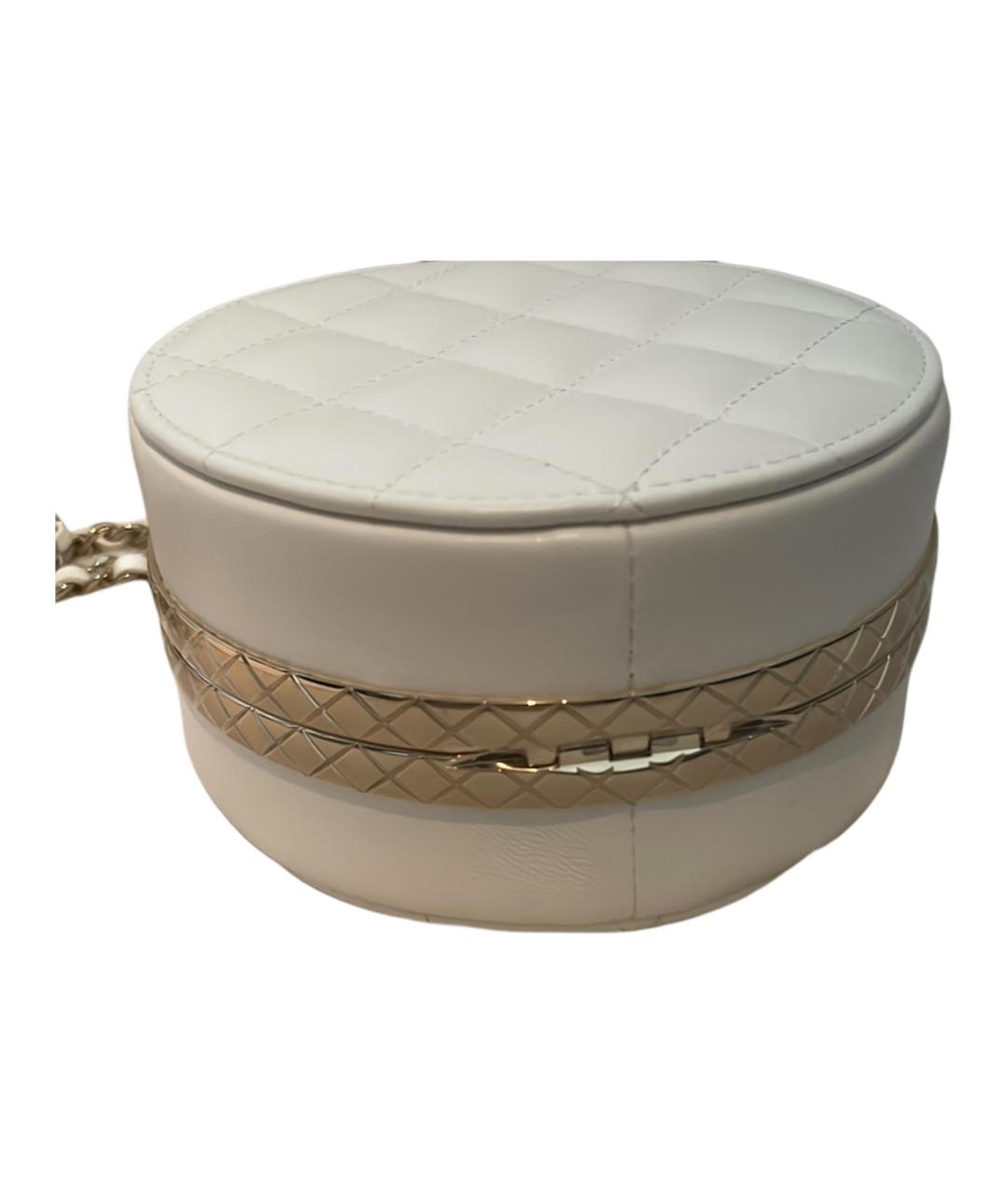 CHANEL Белая кожаная сумка через плечо, фото 2