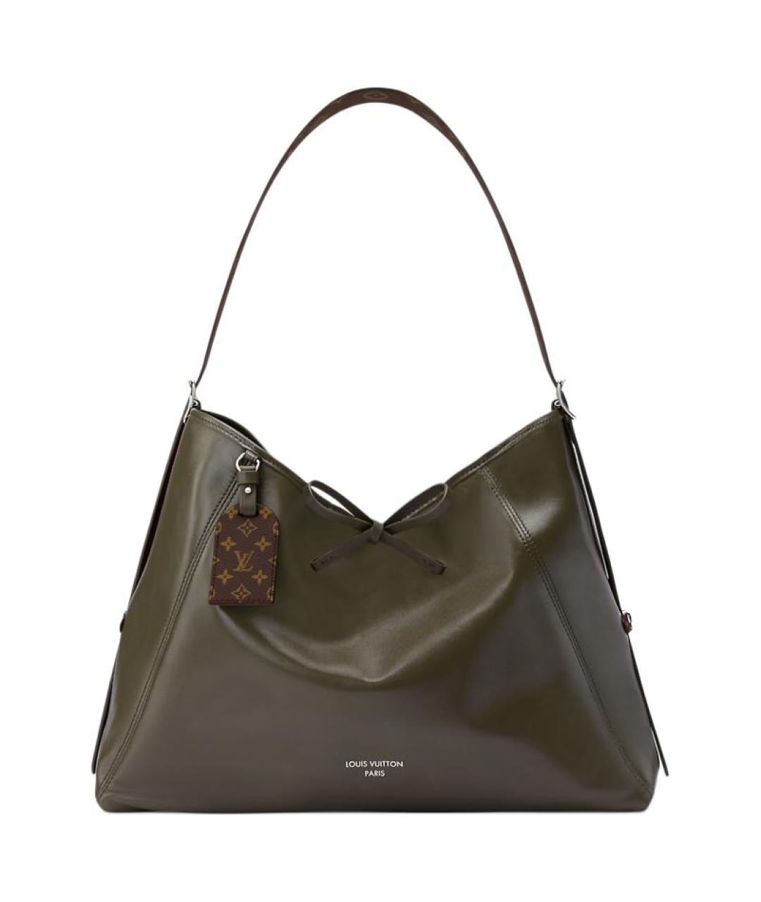LOUIS VUITTON Хаки кожаная сумка через плечо, фото 1