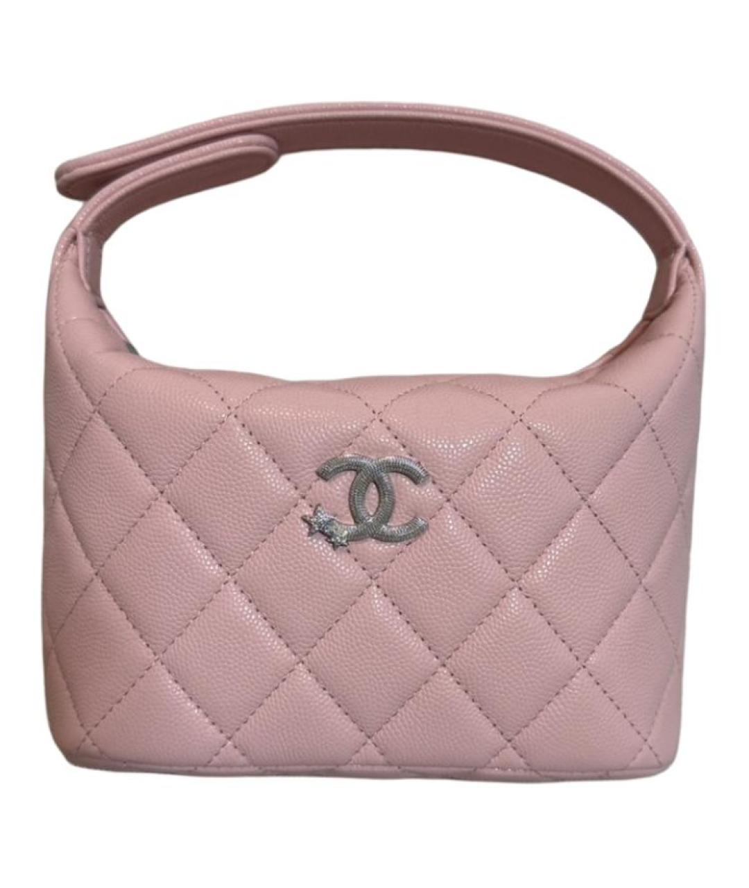 CHANEL Розовая кожаная сумка через плечо, фото 1