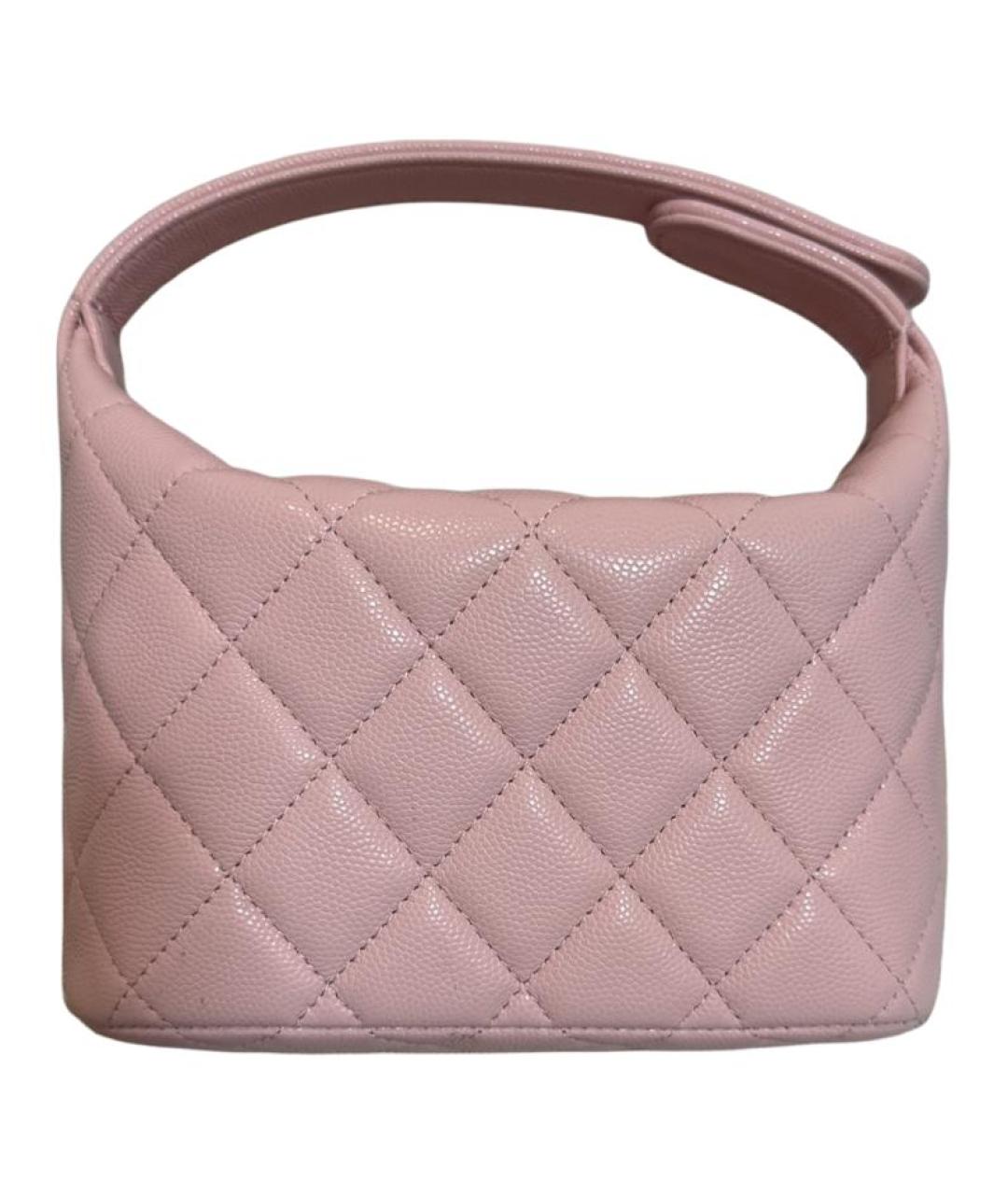 CHANEL Розовая кожаная сумка через плечо, фото 2