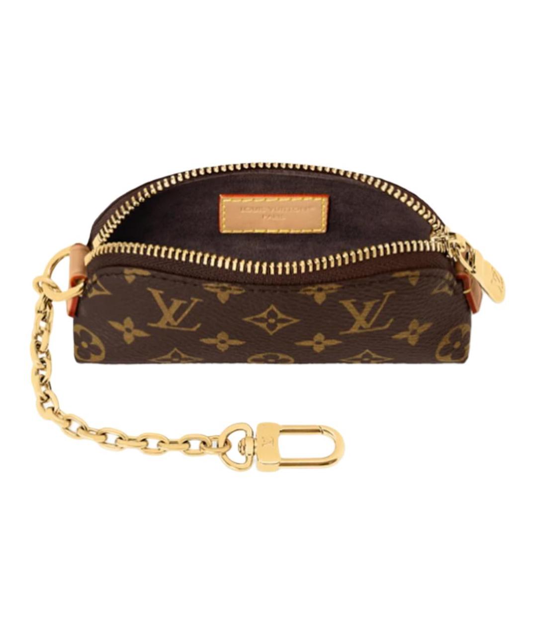 LOUIS VUITTON Коричневая косметичка, фото 4