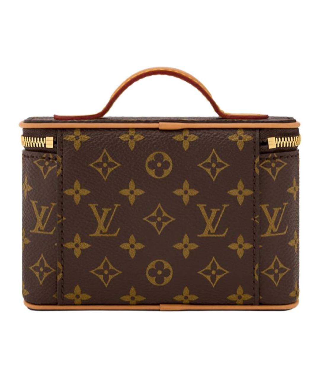 LOUIS VUITTON Коричневая косметичка, фото 3