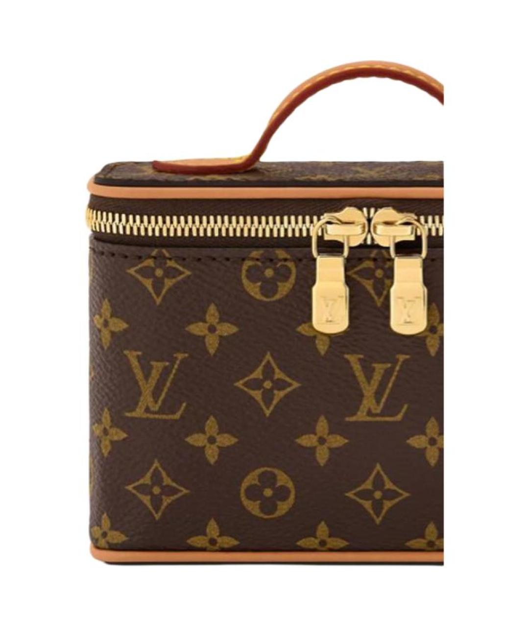 LOUIS VUITTON Коричневая косметичка, фото 6
