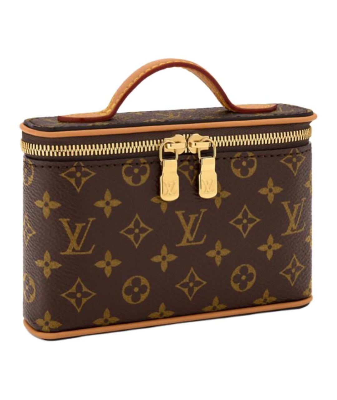 LOUIS VUITTON Коричневая косметичка, фото 2