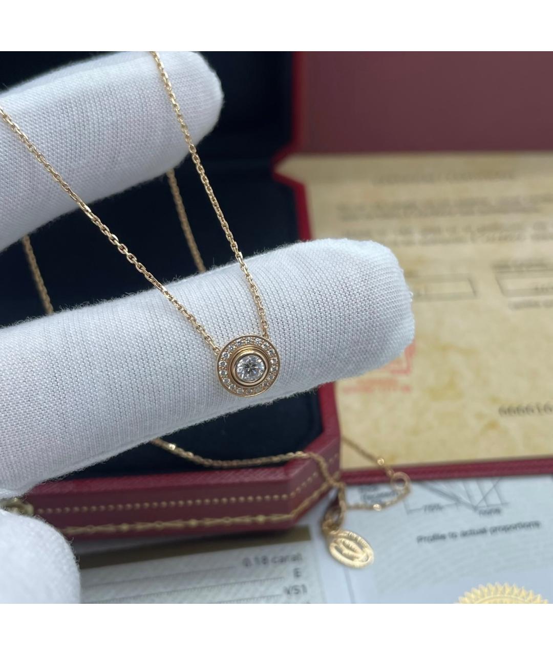 CARTIER Розовая подвеска из розового золота, фото 3