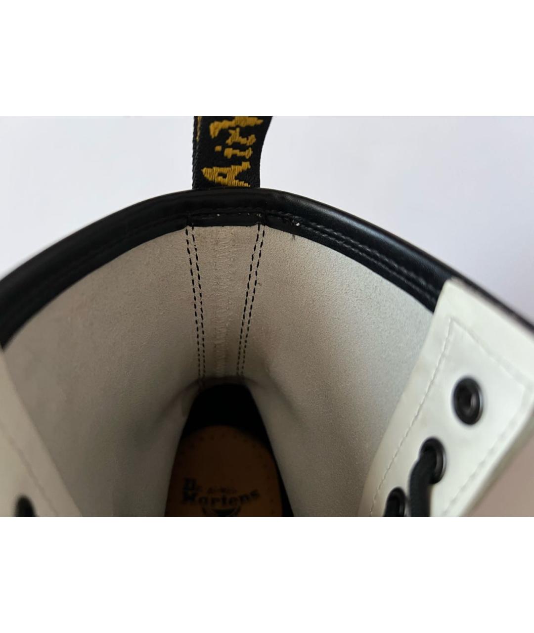 DR. MARTENS Белые кожаные ботинки, фото 8