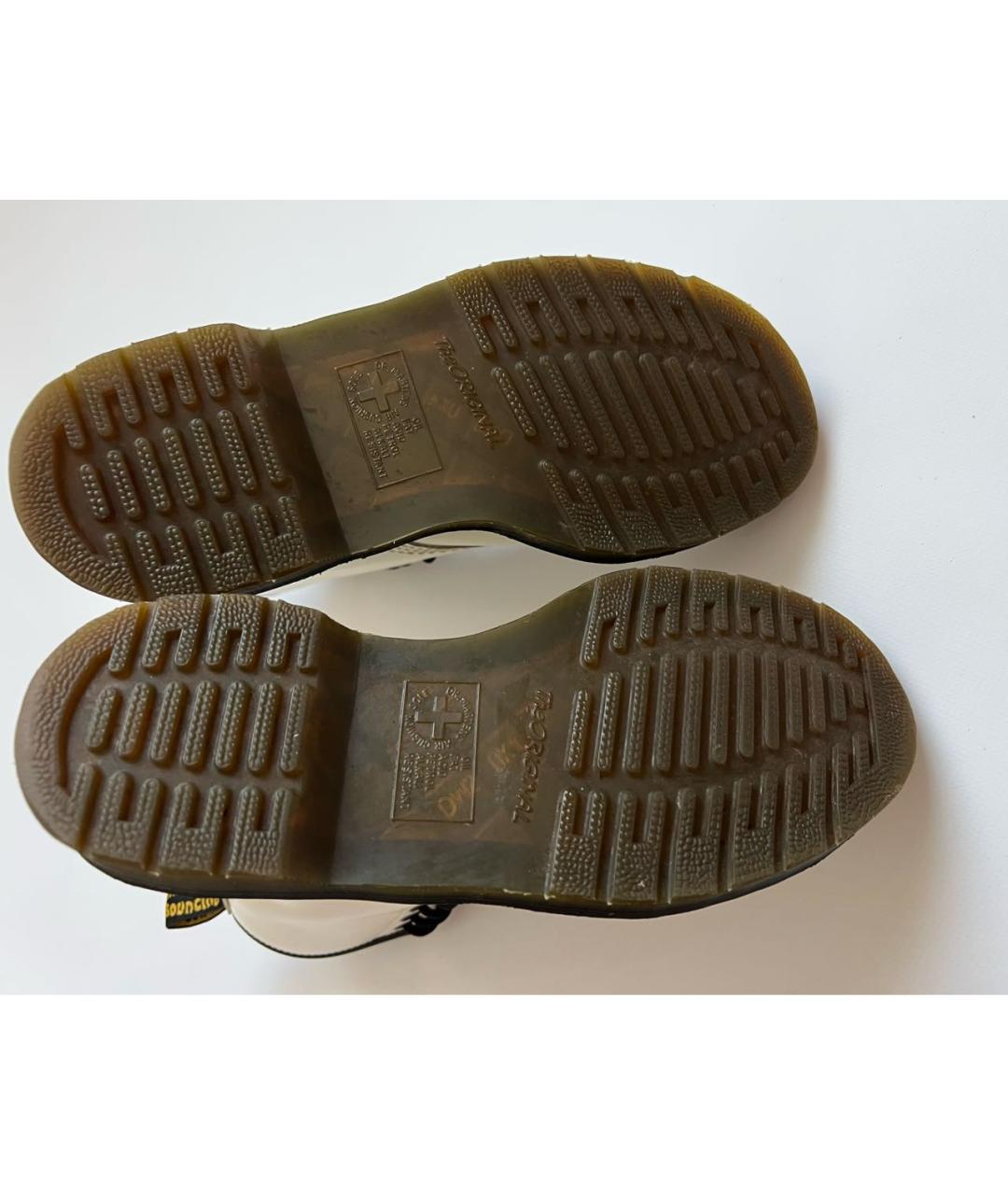 DR. MARTENS Белые кожаные ботинки, фото 5