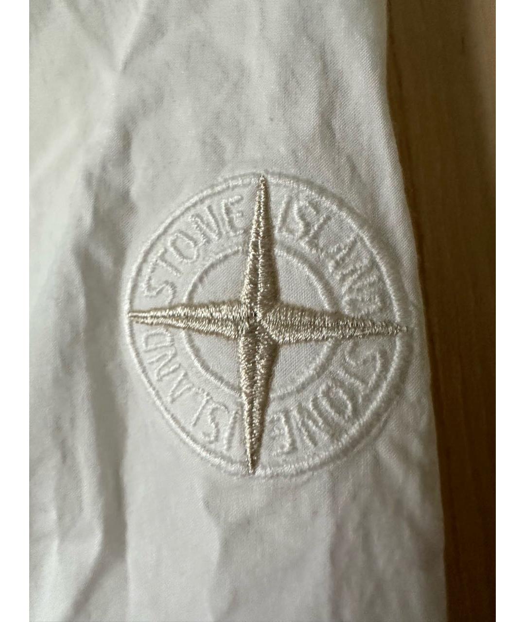STONE ISLAND Белая кэжуал рубашка, фото 3