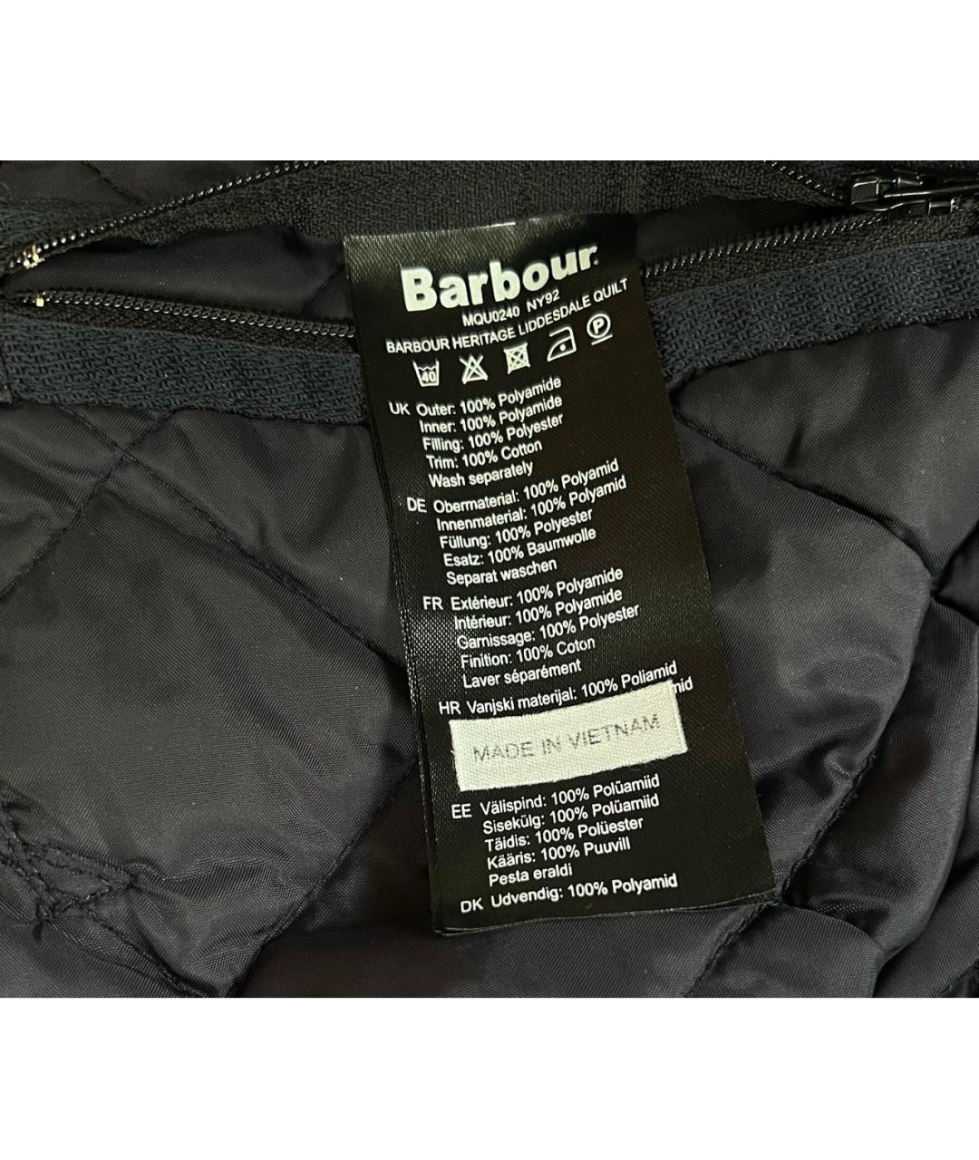 BARBOUR Темно-синяя полиамидовая куртка, фото 5