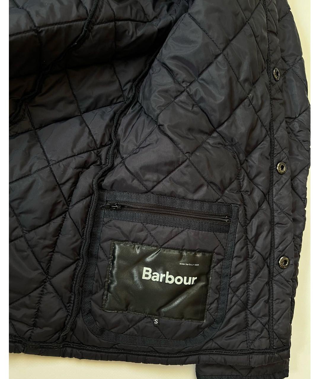 BARBOUR Темно-синяя полиамидовая куртка, фото 4