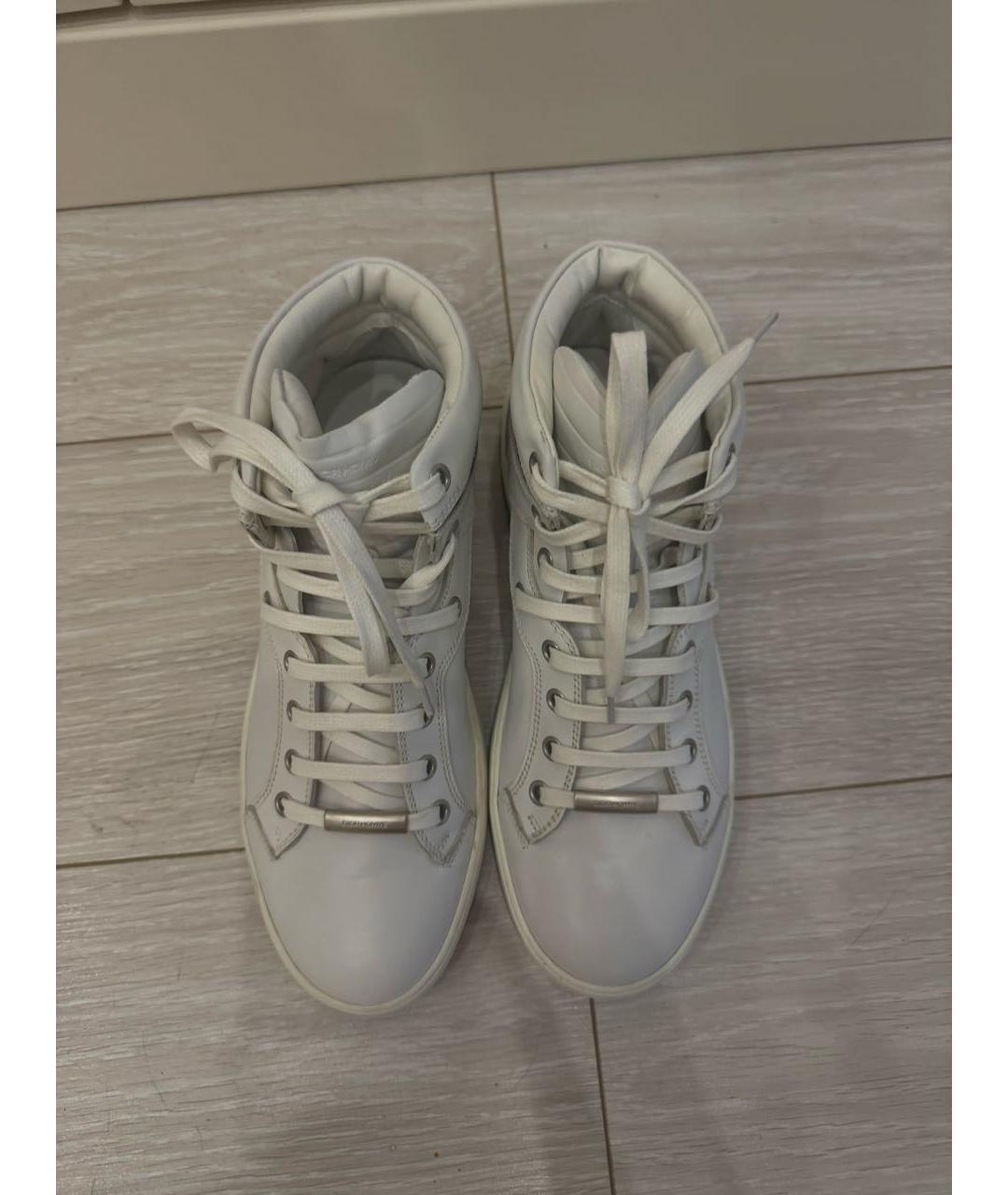 DIOR HOMME Белые кожаные кроссовки, фото 2
