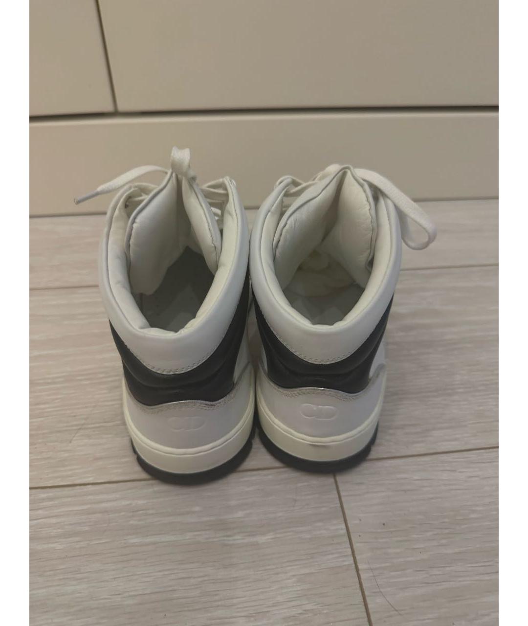 DIOR HOMME Белые кожаные кроссовки, фото 3