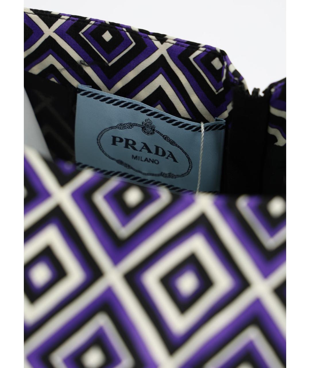 PRADA Мульти шерстяное повседневное платье, фото 3