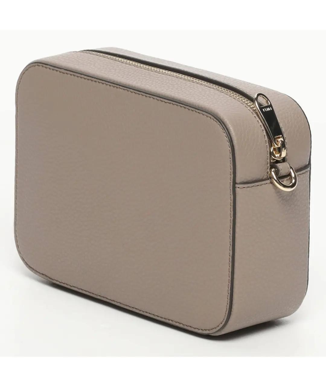 FURLA Бежевая кожаная сумка через плечо, фото 2