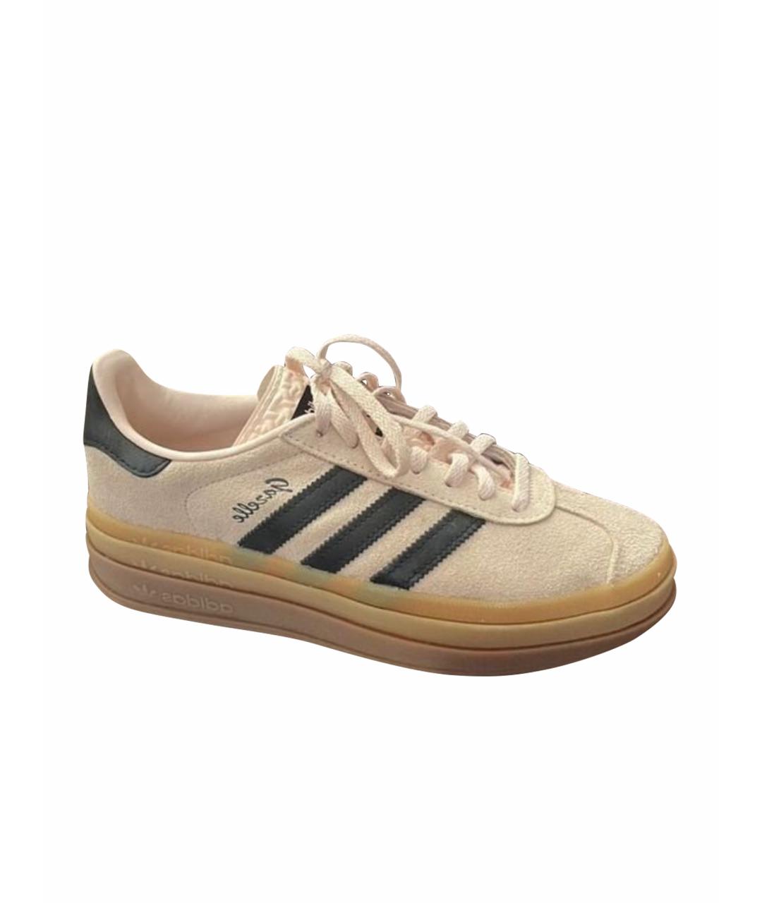 ADIDAS Розовые замшевые кроссовки, фото 1