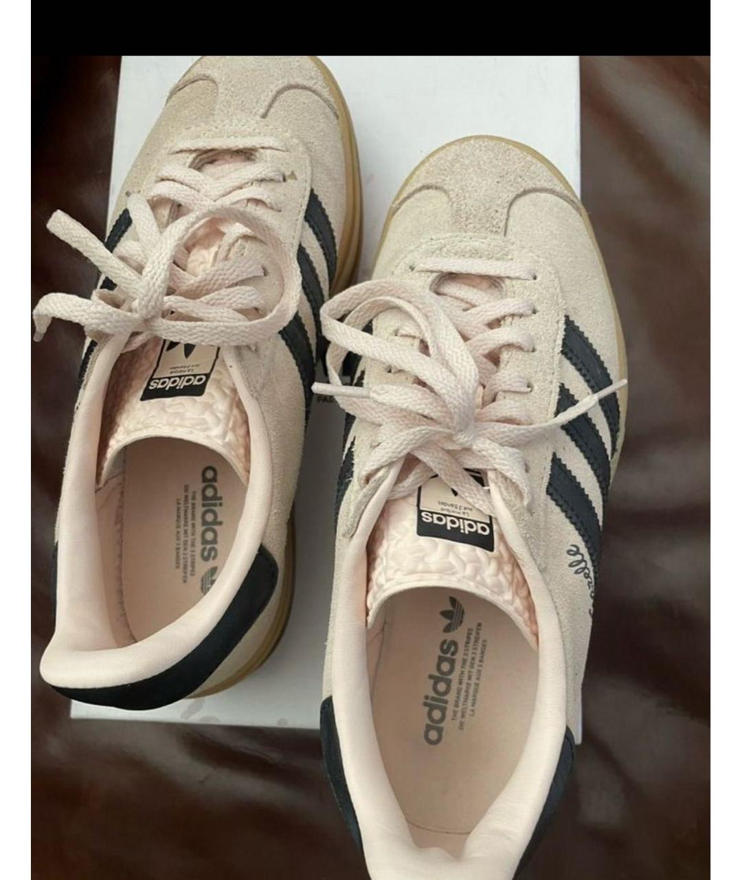 ADIDAS Розовые замшевые кроссовки, фото 2
