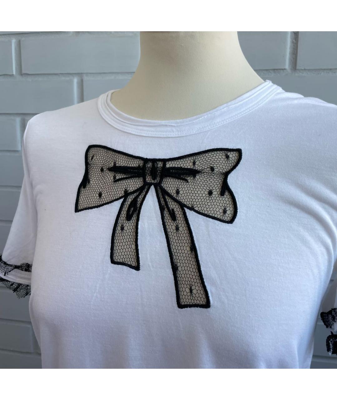 RED VALENTINO Белая футболка, фото 4
