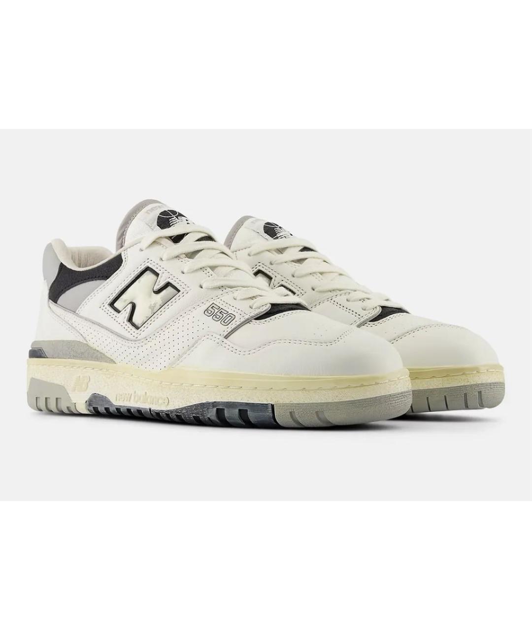 NEW BALANCE Бежевые кожаные кеды, фото 2