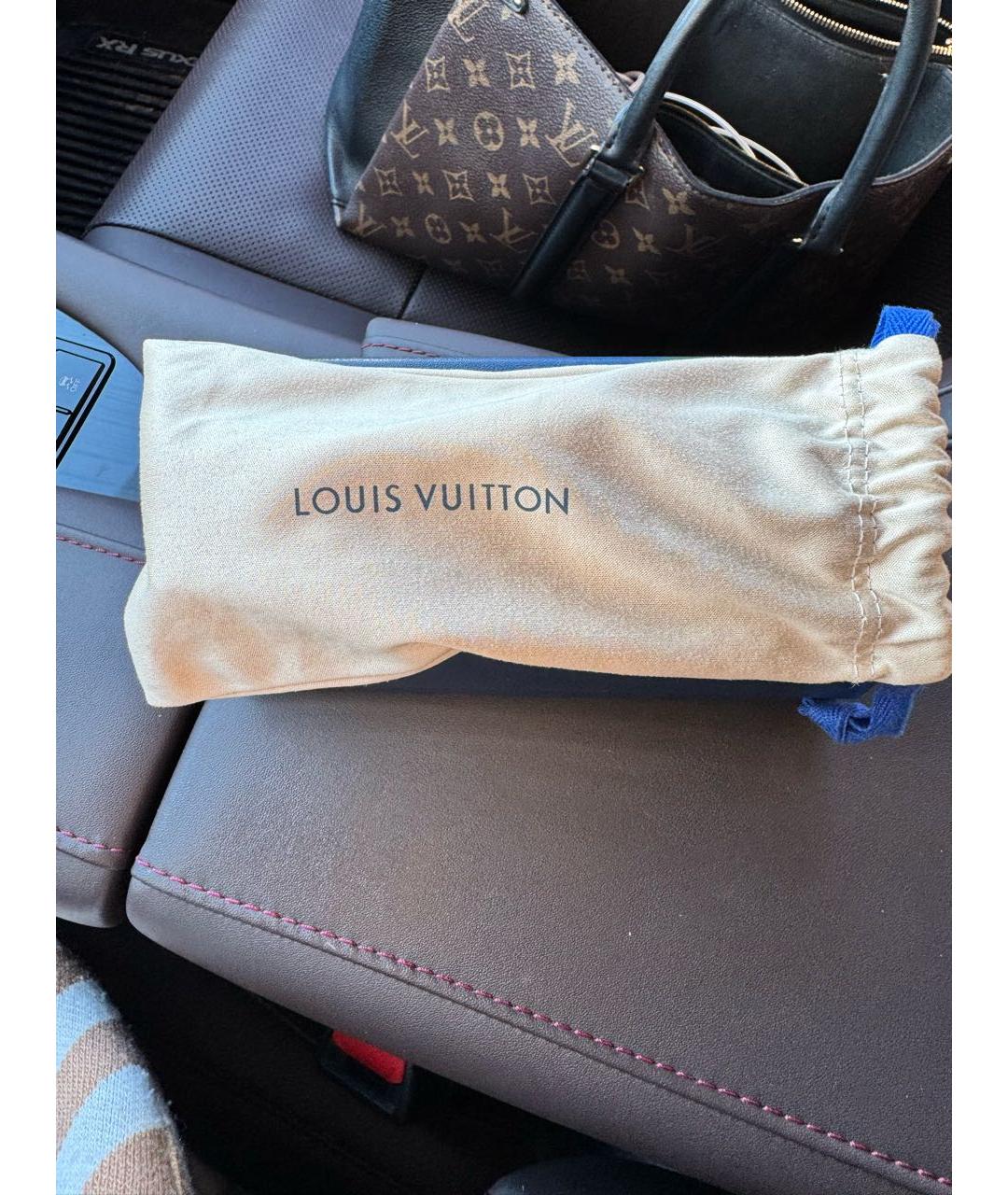 LOUIS VUITTON Коричневые пластиковые солнцезащитные очки, фото 5