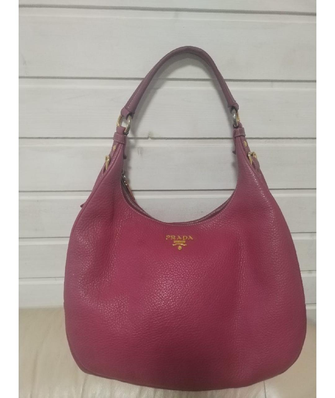 PRADA Кожаная сумка через плечо, фото 10