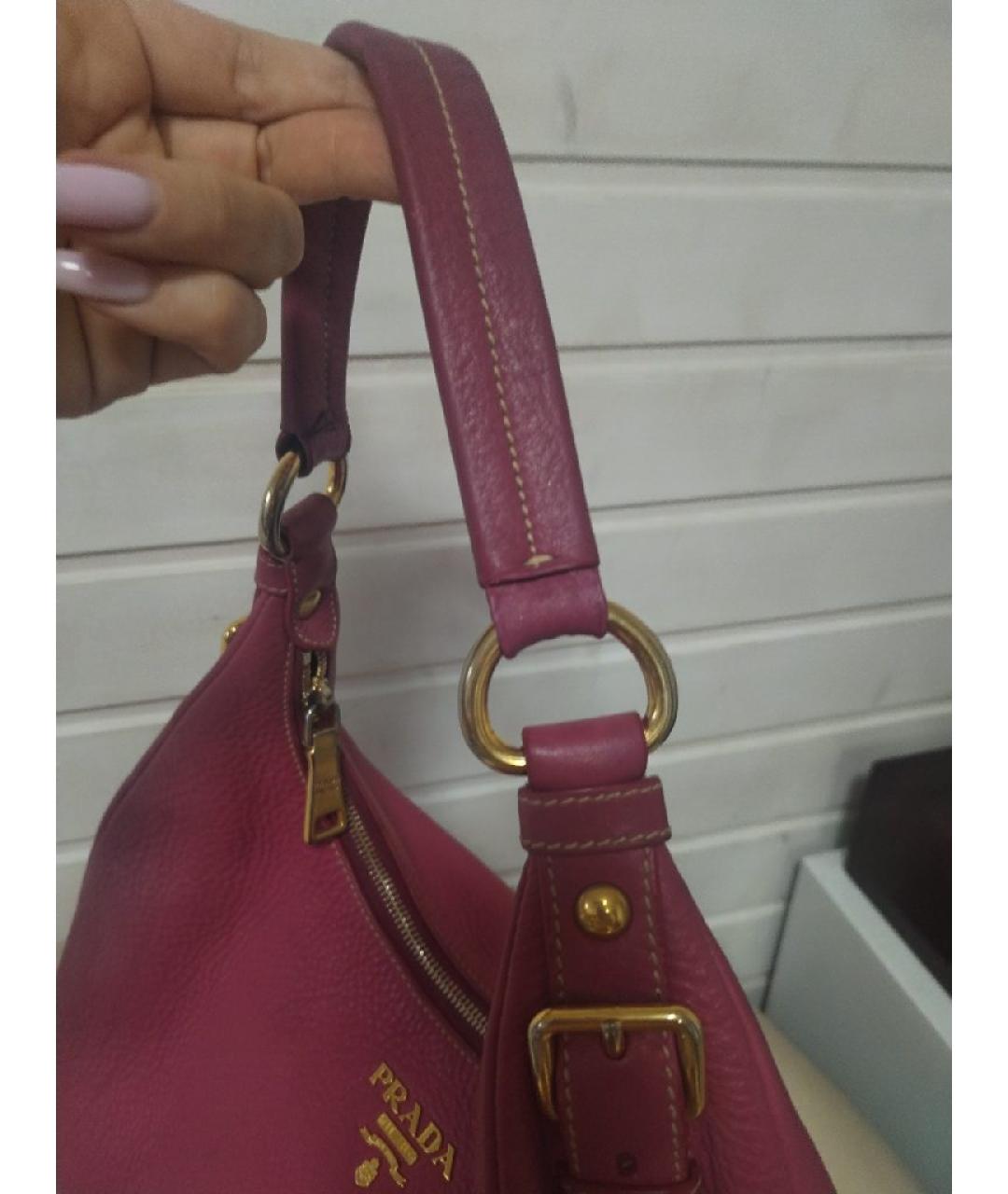 PRADA Кожаная сумка через плечо, фото 3