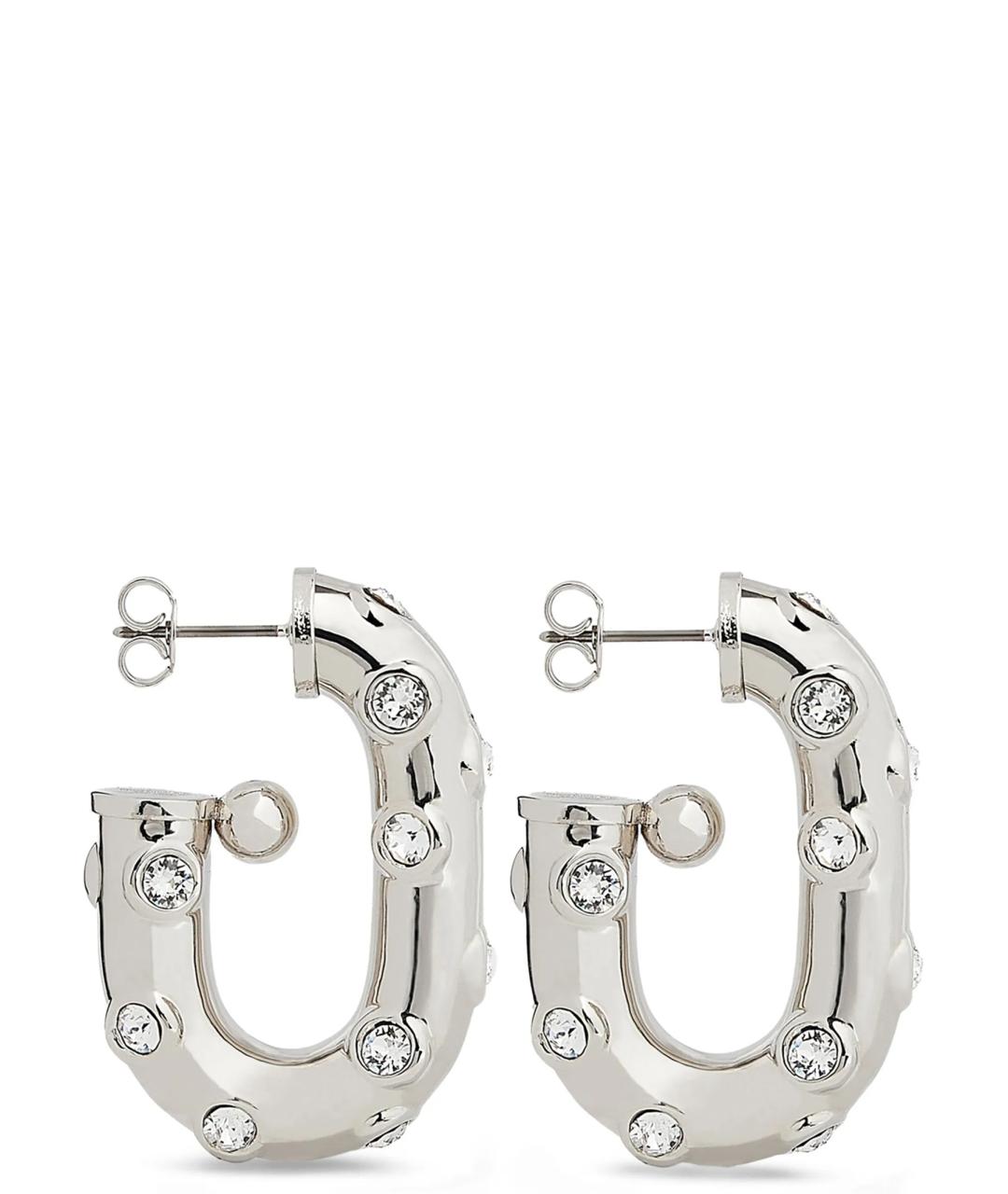 PACO RABANNE Серебряные металлические серьги, фото 3